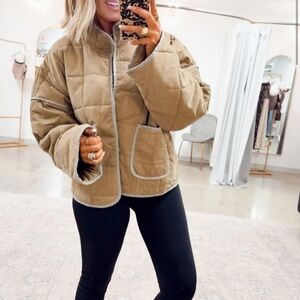 HYFVE Tan Quilted Puffer Jacket